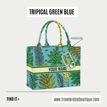 Load image into Gallery viewer, Custom Stripe Canvas Tote Bag