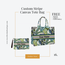 Load image into Gallery viewer, Custom Stripe + Pouch Set - Travellers Hat Boutique
