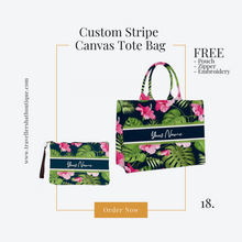 Load image into Gallery viewer, Custom Stripe + Pouch Set - Travellers Hat Boutique