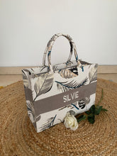 Load image into Gallery viewer, PREMIUM QUALITY - EMBROIDERED Custom Stripe Canvas Tote Bag - Travellers Hat Boutique