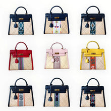 Load image into Gallery viewer, Wicker Rattan Bag with Abel Combination - Travellers Hat Boutique