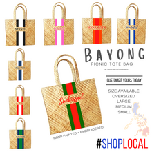 Load image into Gallery viewer, Bayong Picnic Tote - Travellers Hat Boutique