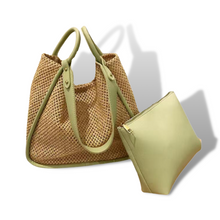 Lade das Bild in den Galerie-Viewer, Crochet Tote Bag with Inner Pouch - Travellers Hat Boutique