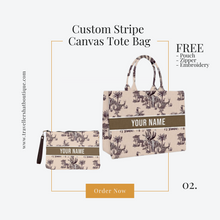 Load image into Gallery viewer, Custom Stripe + Pouch Set - Travellers Hat Boutique