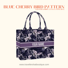 Load image into Gallery viewer, Custom Stripe Canvas Tote Bag