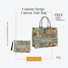 Load image into Gallery viewer, Custom Stripe + Pouch Set - Travellers Hat Boutique