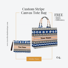 Load image into Gallery viewer, Custom Stripe + Pouch Set - Travellers Hat Boutique