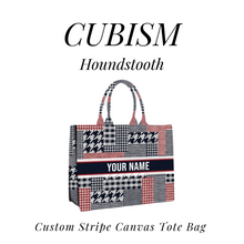 Load image into Gallery viewer, Custom Stripe Canvas Tote Bag