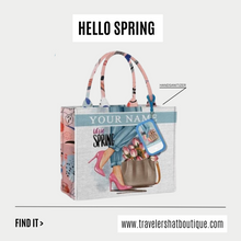 Load image into Gallery viewer, Custom Stripe Canvas Tote Bag
