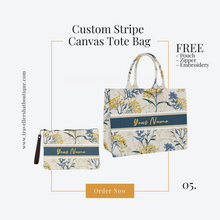 Load image into Gallery viewer, Custom Stripe + Pouch Set - Travellers Hat Boutique