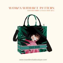 Load image into Gallery viewer, Custom Stripe Canvas Tote Bag