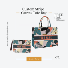 Load image into Gallery viewer, Custom Stripe + Pouch Set - Travellers Hat Boutique