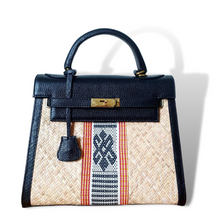 Load image into Gallery viewer, Wicker Rattan Bag with Abel Combination - Travellers Hat Boutique