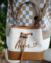 Cargar imagen en el visor de la galería, Drawstring Bucket Bag - Travellers Hat Boutique