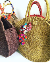 Load image into Gallery viewer, Handle Native Round Bag - Travellers Hat Boutique