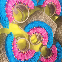 Lade das Bild in den Galerie-Viewer, Bangkuang Basket with Beads & Tassels - Travellers Hat Boutique