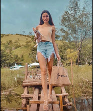 Afbeelding in Gallery-weergave laden, Jute Tote Bag - Travellers Hat Boutique