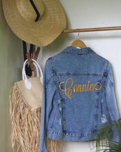 Load image into Gallery viewer, Personalized Denim Jacket - Travellers Hat Boutique