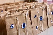 Load image into Gallery viewer, Jute Tote Bag - WHOLESALE - Travellers Hat Boutique