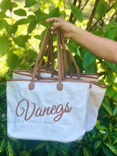 Cargar imagen en el visor de la galería, Personalized Cotton Tote - Travellers Hat Boutique