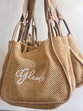 Lade das Bild in den Galerie-Viewer, Crochet Tote Bag with Inner Pouch - Travellers Hat Boutique