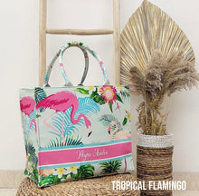 Load image into Gallery viewer, Custom Stripe Canvas Tote Bag