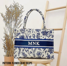 Load image into Gallery viewer, Custom Stripe Canvas Tote Bag