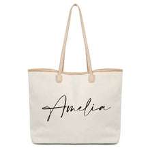 Cargar imagen en el visor de la galería, Personalized Cotton Tote - Travellers Hat Boutique