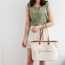 Cargar imagen en el visor de la galería, Personalized Cotton Tote - Travellers Hat Boutique