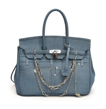Carica l&#39;immagine nel visualizzatore di Gallery, Denim Birkin Bag
