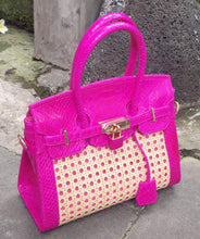 Load image into Gallery viewer, 25cm Solihiya Birkin with Snake Skin Leather
