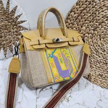 Load image into Gallery viewer, Jute Birkin Leather with Inabel
