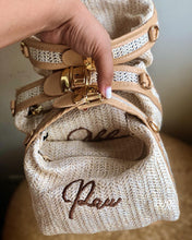 Load image into Gallery viewer, Mini Retro Raffia Tote
