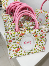 Carregar imagem no visualizador da galeria, Custom Stripe Canvas Tote Bag
