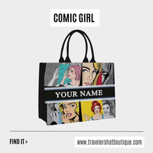 Load image into Gallery viewer, Custom Stripe Canvas Tote Bag
