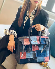 Lade das Bild in den Galerie-Viewer, Birkin Bag mit Jeans-Patch
