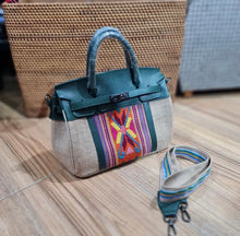 Load image into Gallery viewer, Jute Birkin Leather with Inabel
