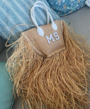 Load image into Gallery viewer, Raffia Fringe Tote Bag - Travellers Hat Boutique
