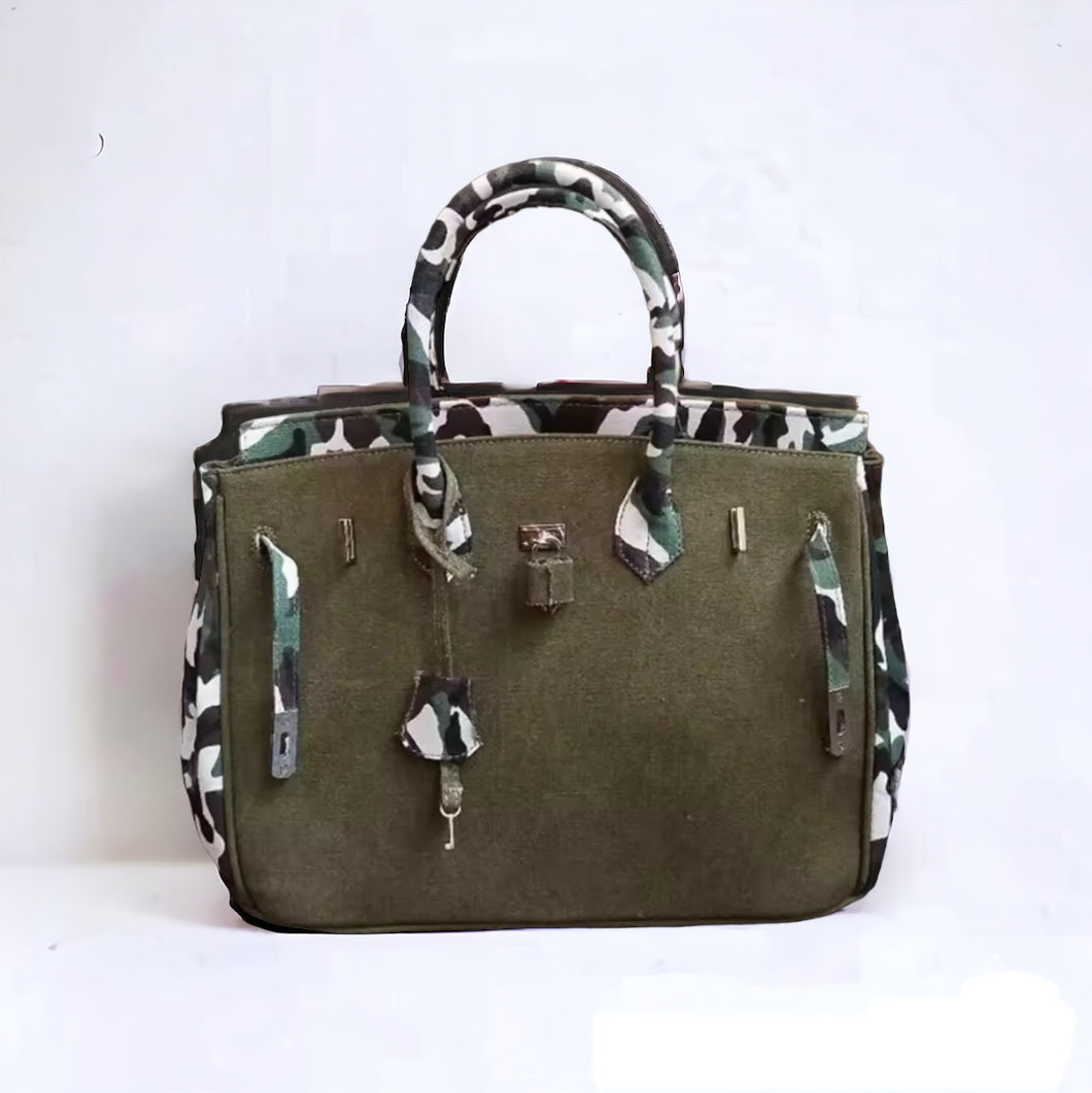 Army Camouflage Birkin Bag