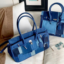 Carica l&#39;immagine nel visualizzatore di Gallery, Denim Birkin Bag
