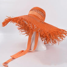 Load image into Gallery viewer, Sea Breeze Raffia Hat
