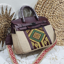 Load image into Gallery viewer, Jute Birkin Leather with Inabel
