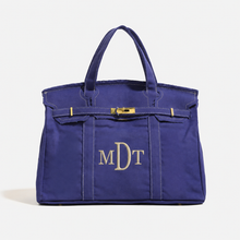 Load image into Gallery viewer, Boatkin - Two Tone Canvas Bag
