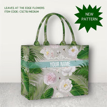 Load image into Gallery viewer, Custom Stripe Canvas Tote Bag
