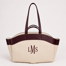 Lade das Bild in den Galerie-Viewer, Classic Leather Trim Canvas Bag
