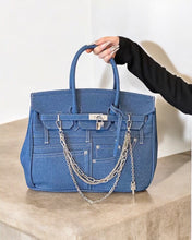 Cargar imagen en el visor de la galería, Canvas Denim Birkin
