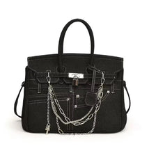 Load image into Gallery viewer, Denim Birkin Bag

