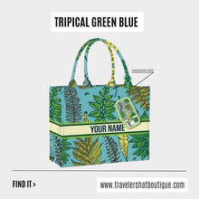 Load image into Gallery viewer, Custom Stripe Canvas Tote Bag
