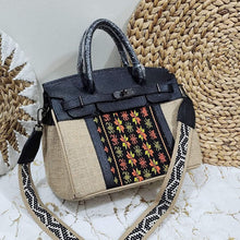 Load image into Gallery viewer, Jute Birkin with Loom Fabric
