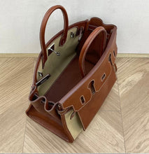 Cargar imagen en el visor de la galería, 35cm Birkin Canvas Leather
